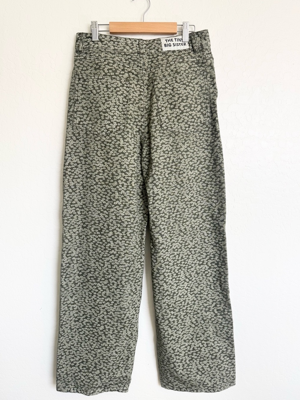The Tiny Big Sister Olive Floral Berta Long Jeans 36 US 4 - Picture 4 of 8